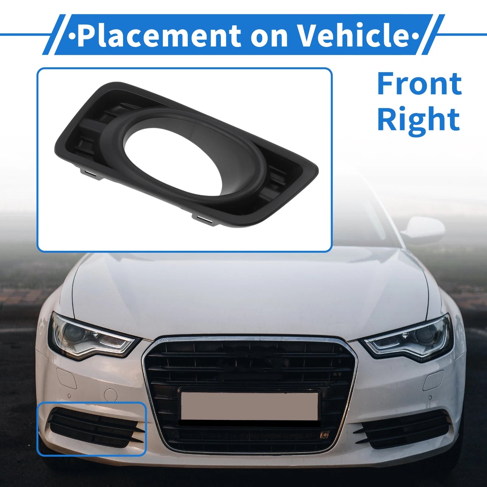 Front Right Fog Light Grill Replacement for Honda Fit (2012–2014)