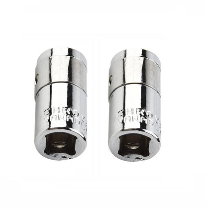 2X Converter Socket 1/4 Inch Chamfer Screwdriver Bit Sleeve