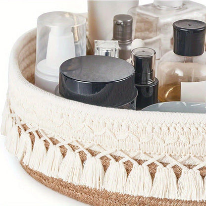 Cotton Rope Basket for Makeup Desk Storage (2010–2023)