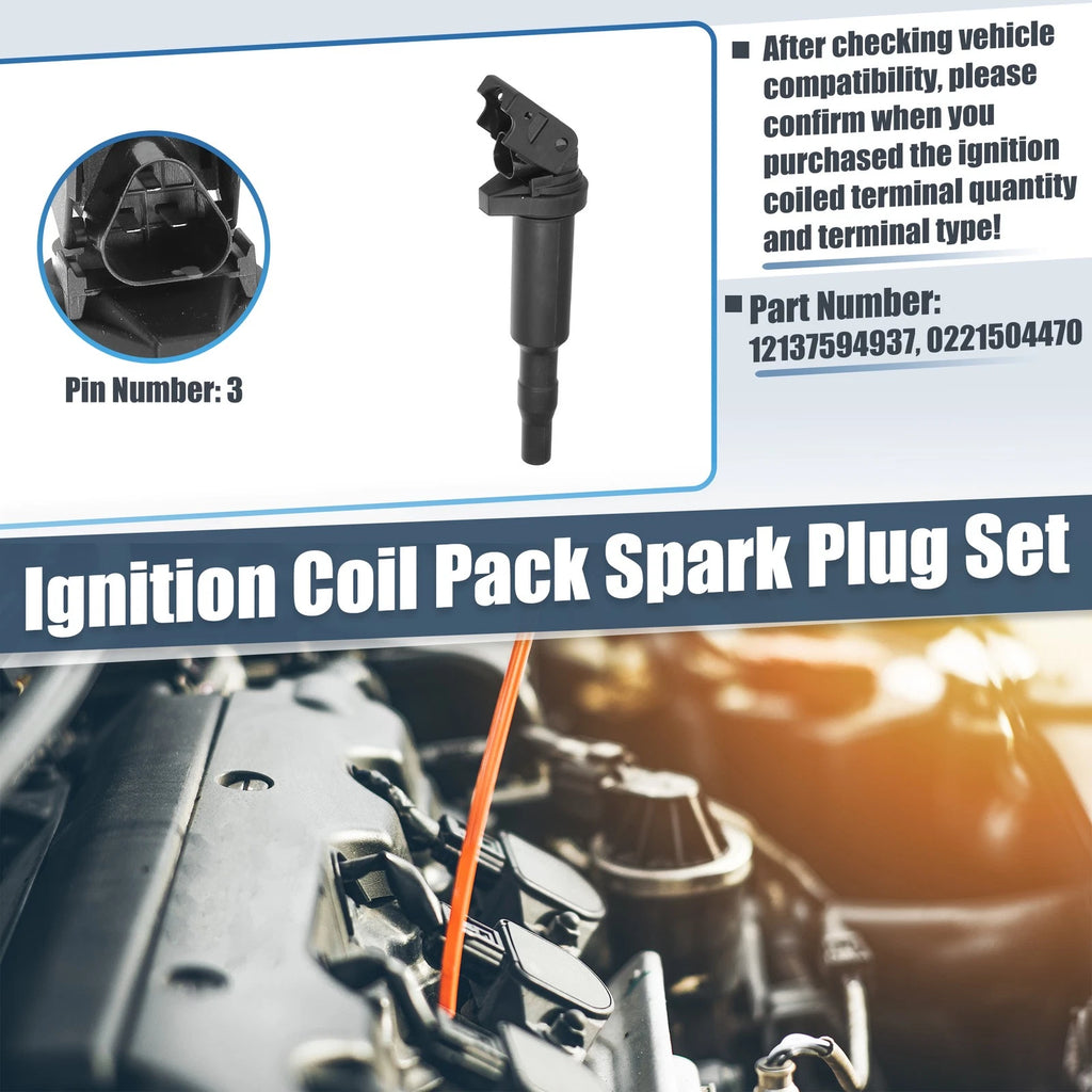 6PCS Automotive Replacement Ignition Coils for BMW (2010–2024)
