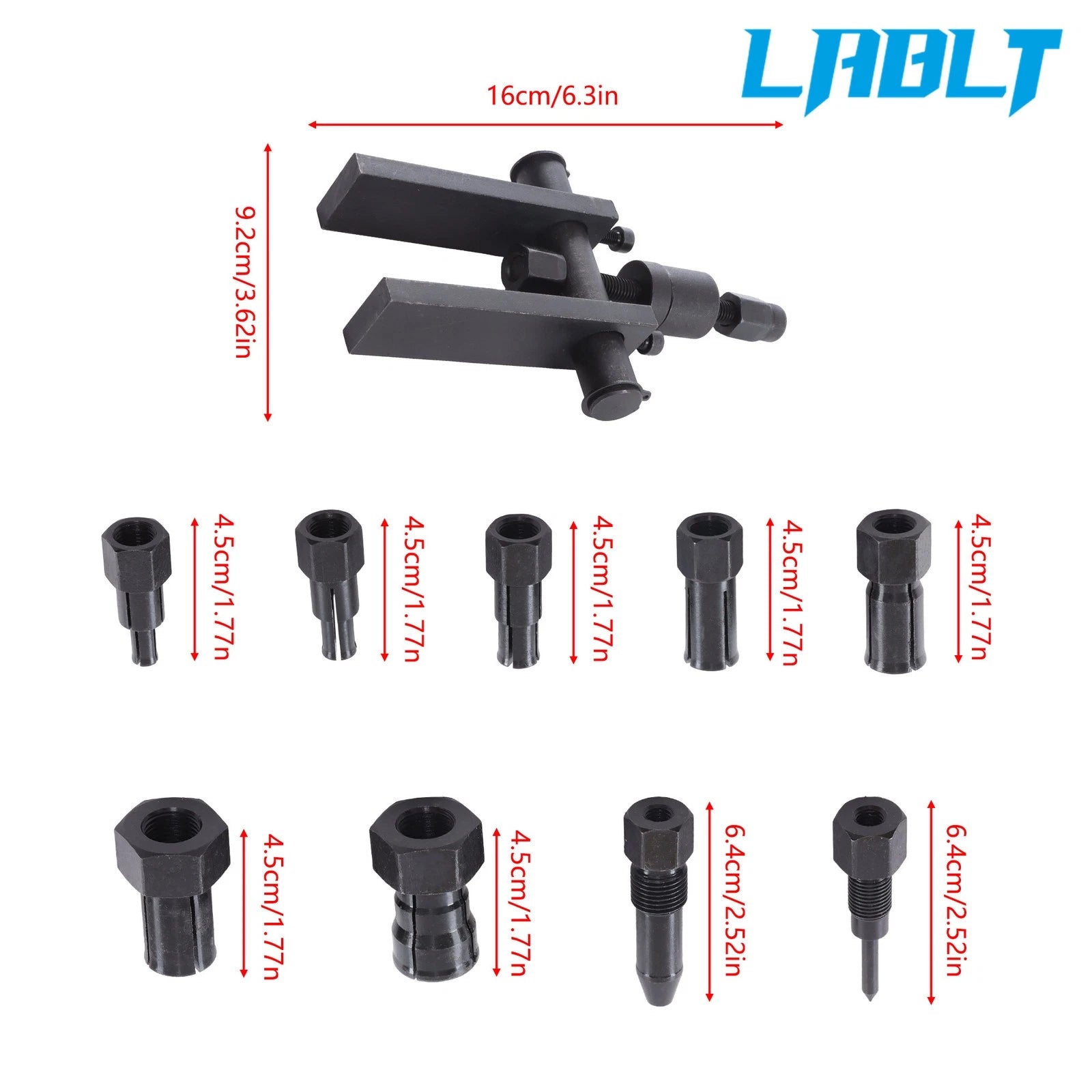 10PCS Blind Hole Inner Bearing Puller Tool Set for Motorcycle Wheel Bearings