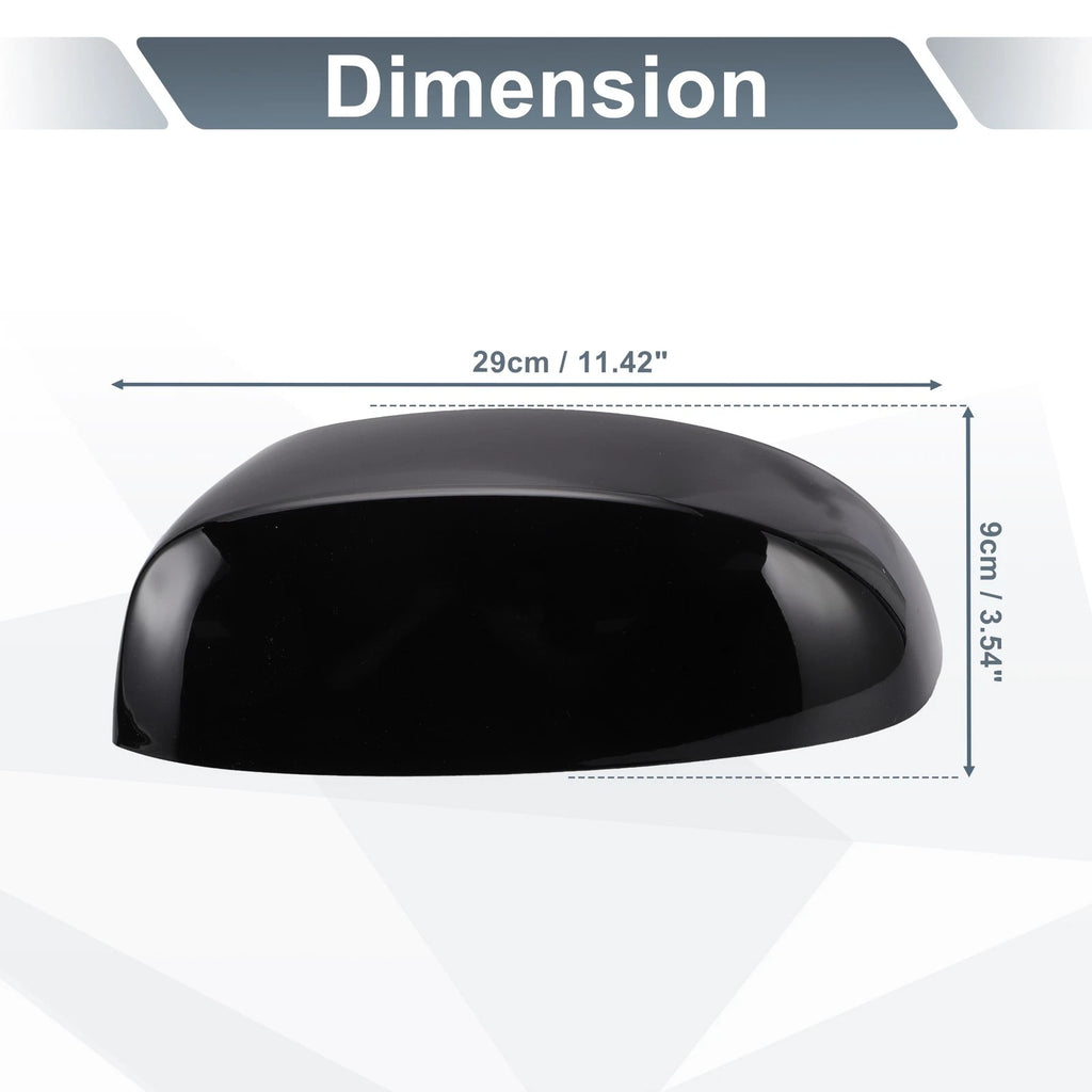 Rearview Mirror Cover Cap Gloss Black Replacement Set for Chevrolet Avalanche (2007–2013)