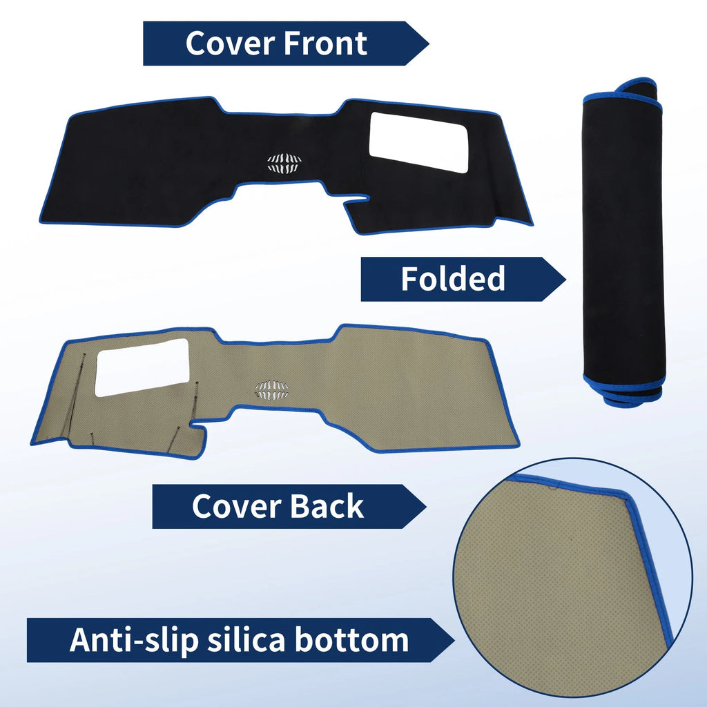 Dash Cover for Mazda CX-60 (2024–2026) Black with Blue Edge