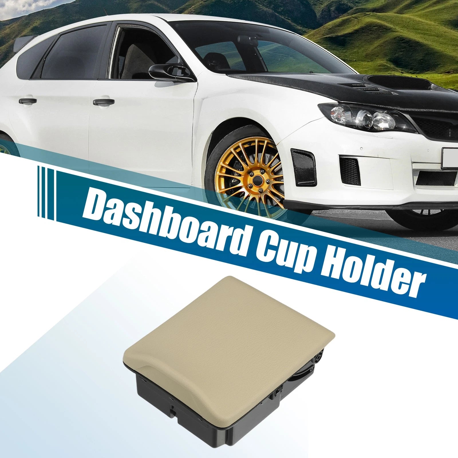 Center Console Cup Holder for Subaru Impreza 2.5L 2005-2007 ABS Black Beige