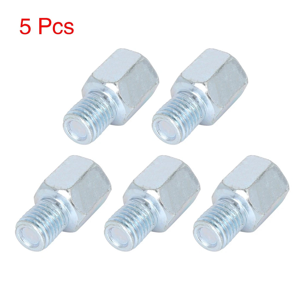 Rearview Mirror Adapter Left Hand 8mm to 10mm for Motorcycle Bike (5 Pack)