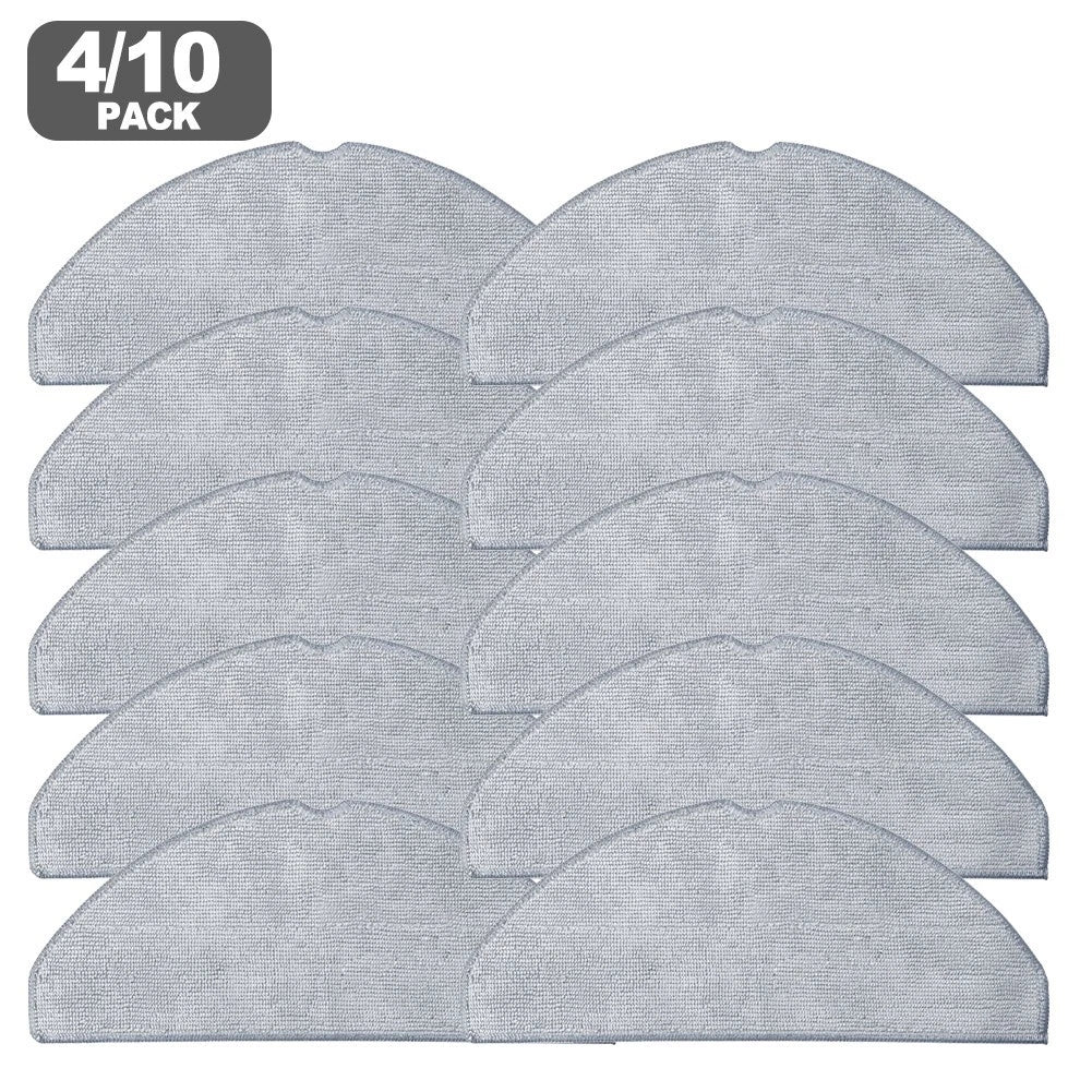 Set of 4 Reusable Microfiber Mop Pads for Haier HSR For M3 Robot Vacuum