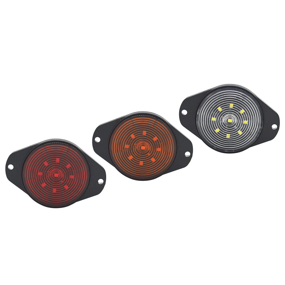 Round 9 LED Side Marker Lamp for Car Bus Truck Trailer (Fits )
