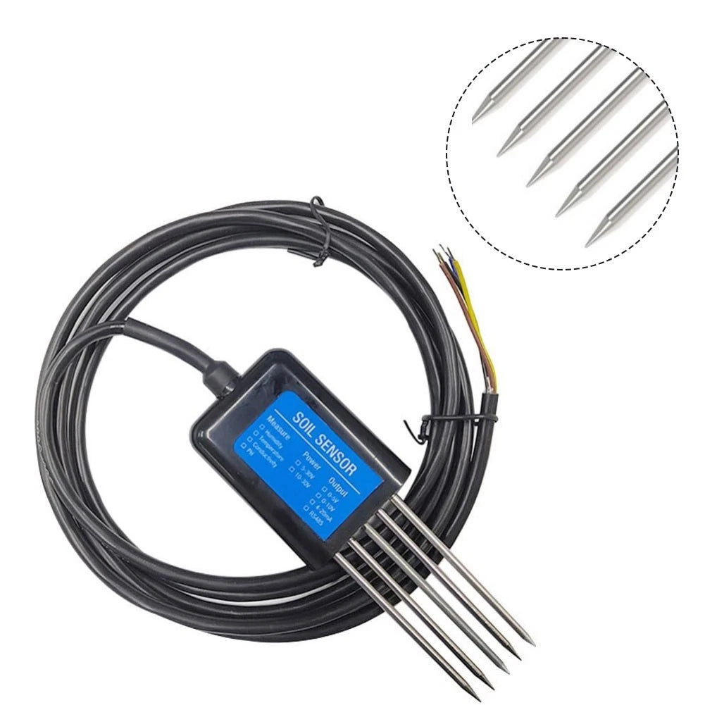 C Type RS485 Soil pH and Conductivity Sensor Probe for Soil Quality Testing