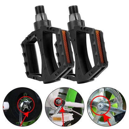 Lightweight ABS Kids Bike Pedals for Strength and Performance