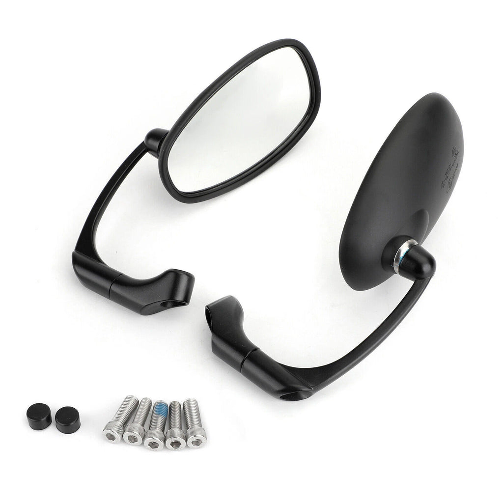 Pair of Round Rear View Mirrors for Universal Motorcycle (8mm 10mm)