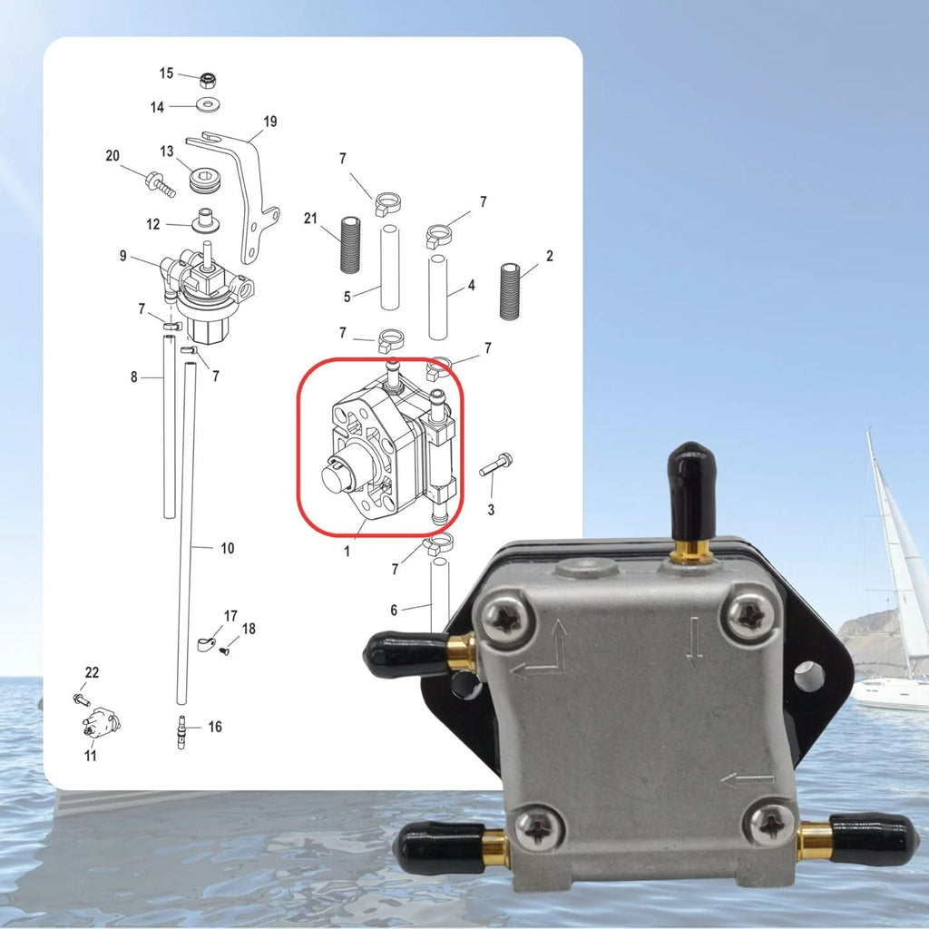 Fuel Pump 899106T01 892874T01 8M0141827 8M0141844 8M0118177 for Mercury 30-60HP (1990–2023)