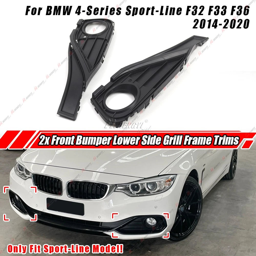 Front Fog Light Bezel Grill Cover for BMW 4-Series F32 F33 F36 (2014–2020)