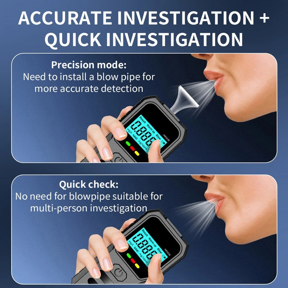 Breathalyzer with Voice Announced Readings for (AAA Battery)