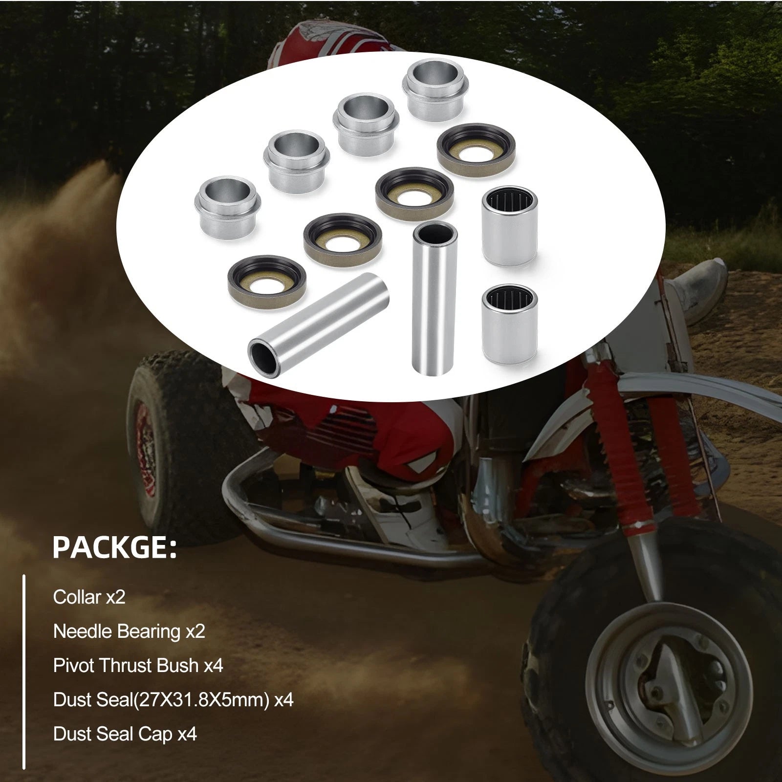 Swing Arm Bearing Kit for Honda ATC250R TRX250R (1985–1987)