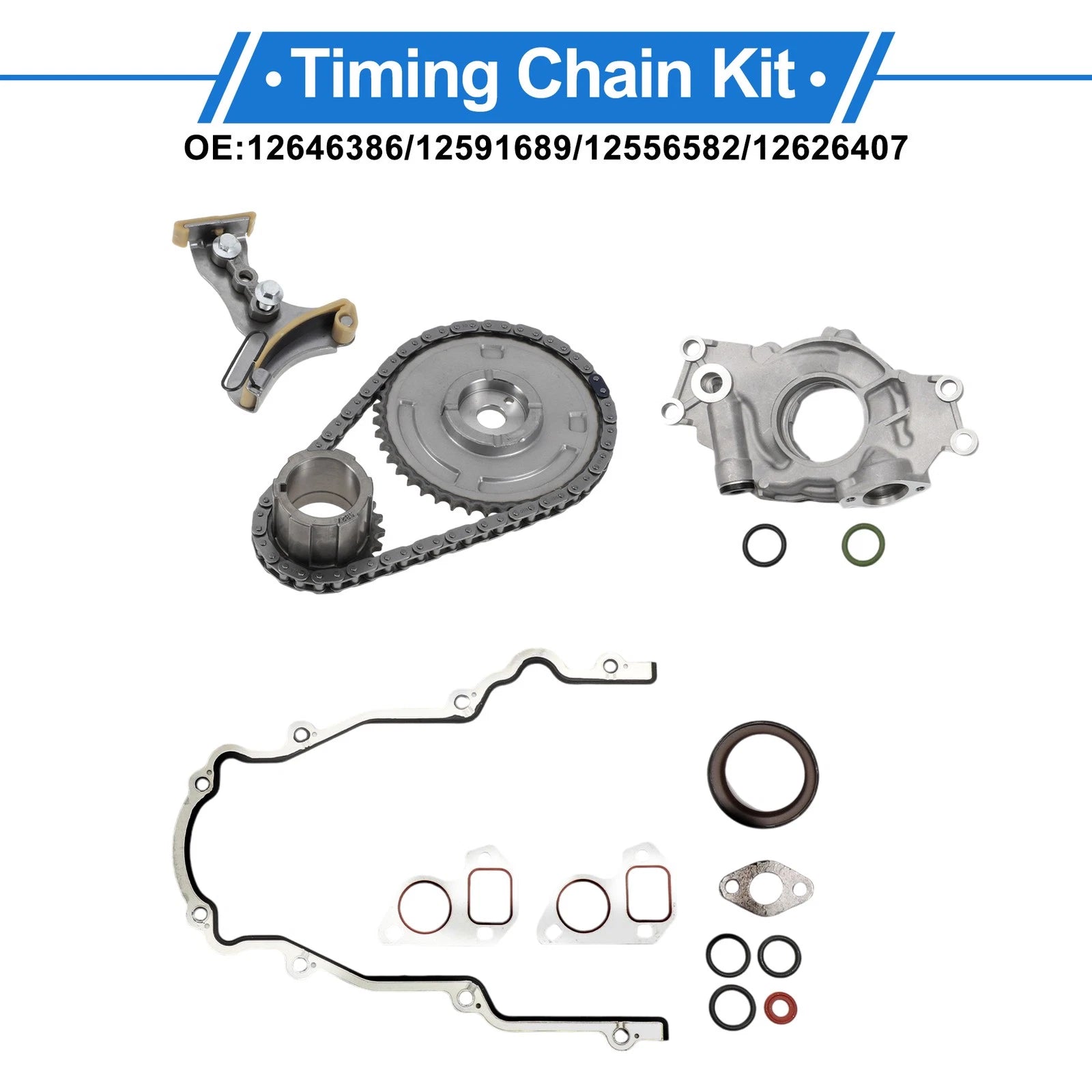 Timing Chain Kit Replacement for Chevrolet Silverado Corvette Camaro Impala (2000–2015)