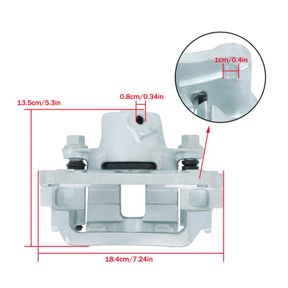 Disc Brake Caliper w/ Bracket for Toyota 4Runner, FJ Cruiser (2003–2023)