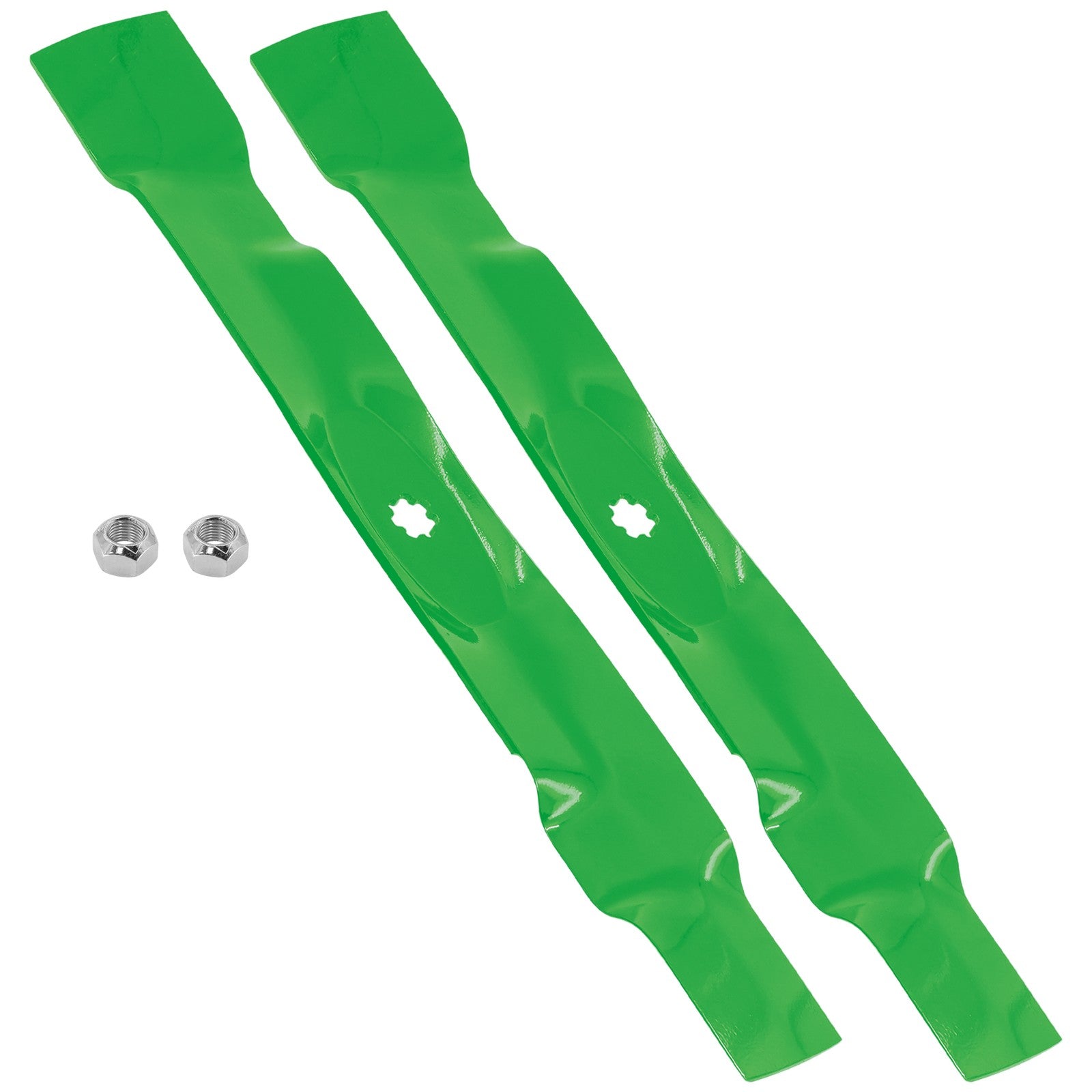 Deck Mulching Blade and Nut Replacement for John Deere X125 X126 (2000–2010)