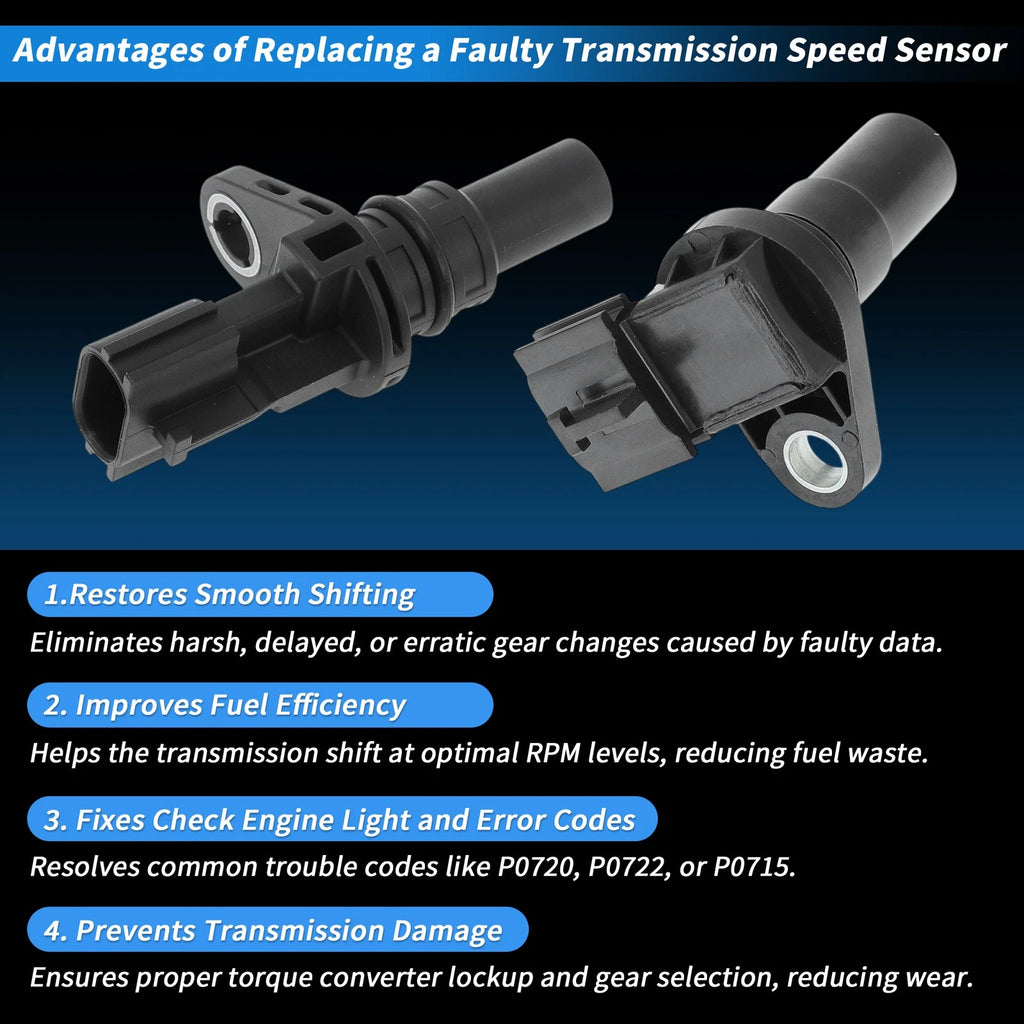 Transmission Input Output Speed Sensor for Nissan Sentra (2007–2024)