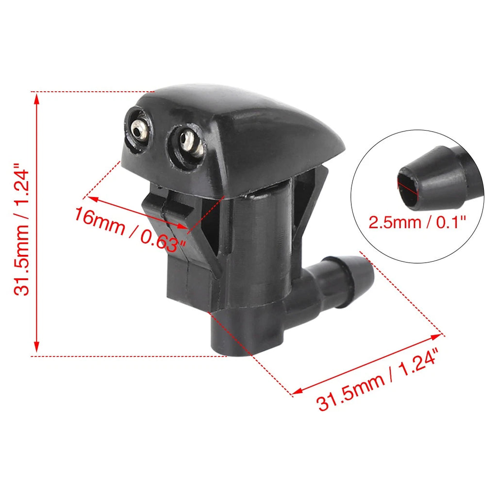 2Pcs Windshield Washer Nozzle Jets Replacement for Toyota Sienna Solara Corolla Tundra (2000–2016)
