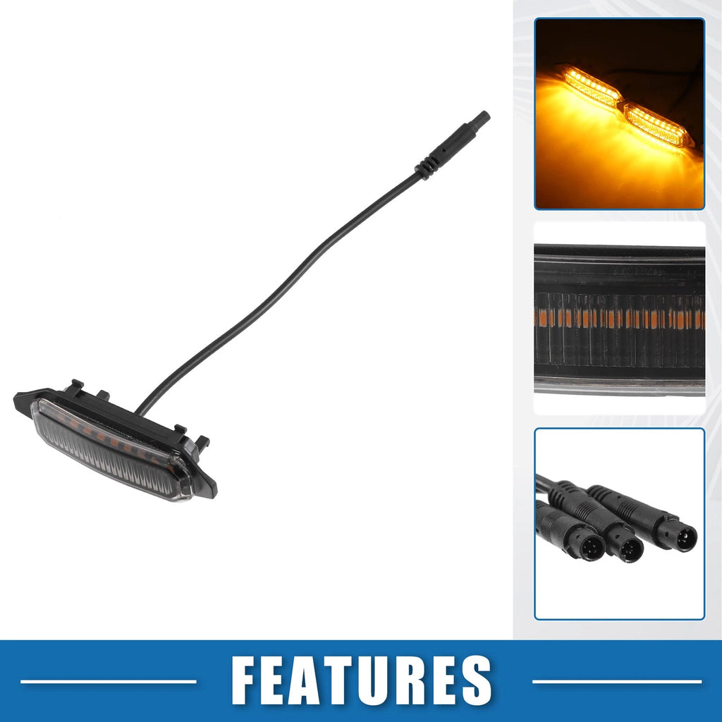 Front Grille LED Light Set for Toyota RAV4 (2019–2022) Amber Black