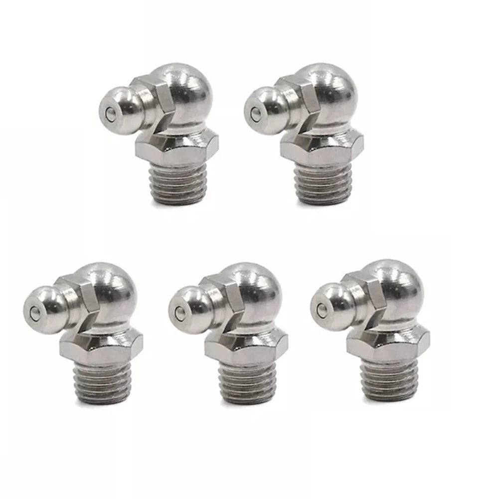 5X Iron Galvanized 90 Degree Grease Nipple Fitting