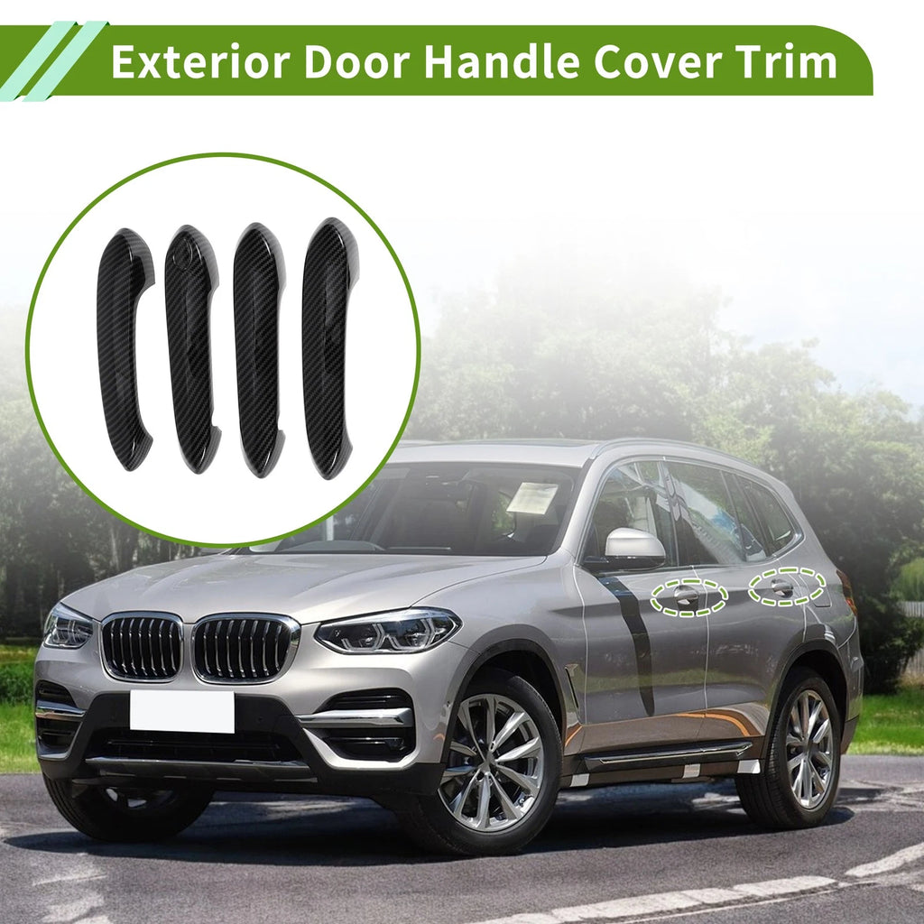 Exterior Door Handle Cover Trim Front Left Front Right for BMW X3 (2018–2022)