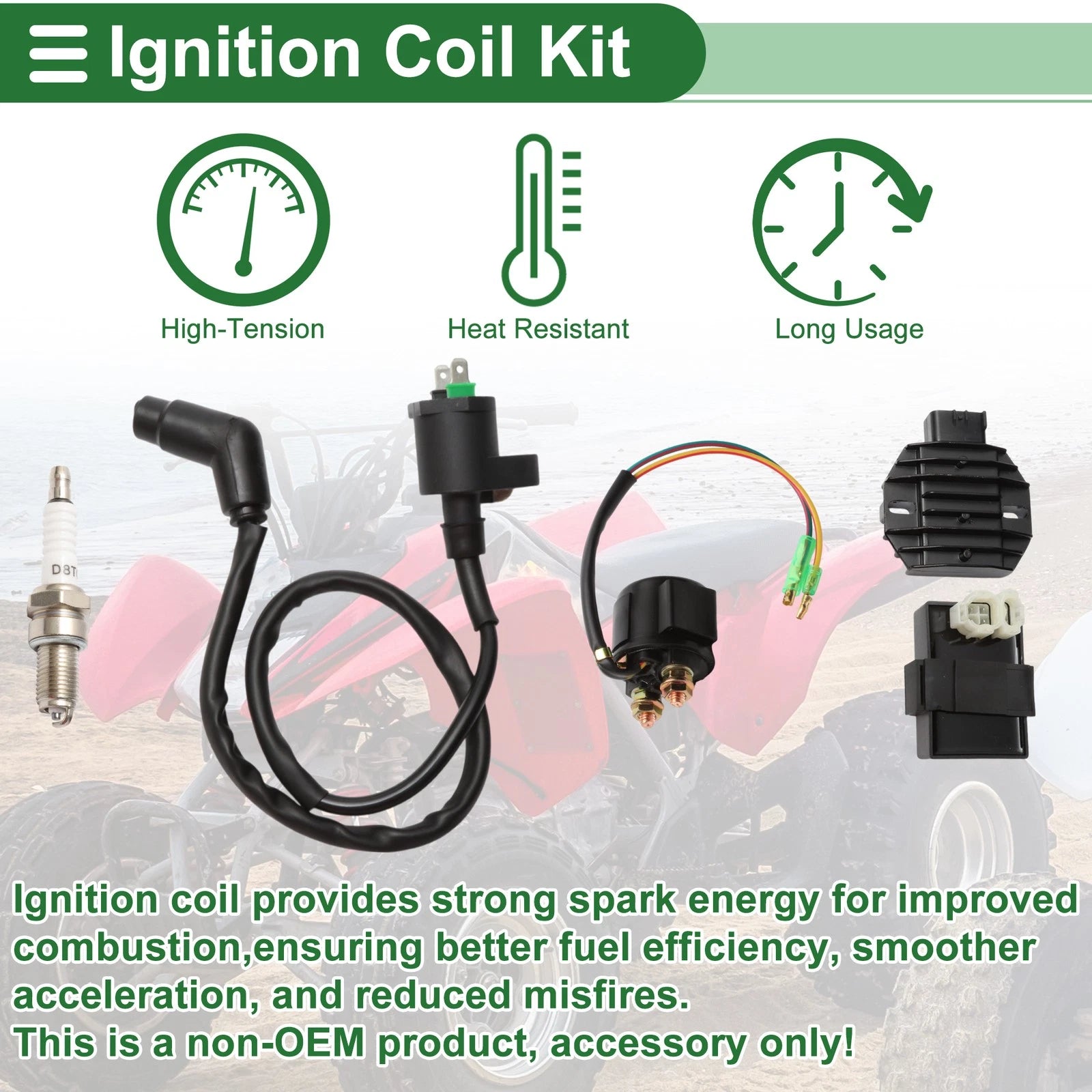Ignition Coil Replacement for Honda TRX250X AC (2013–2013)