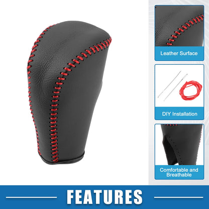 Gear Shifting Knob Cover Trim for Hyundai IX35 (2010–2015) Black Red