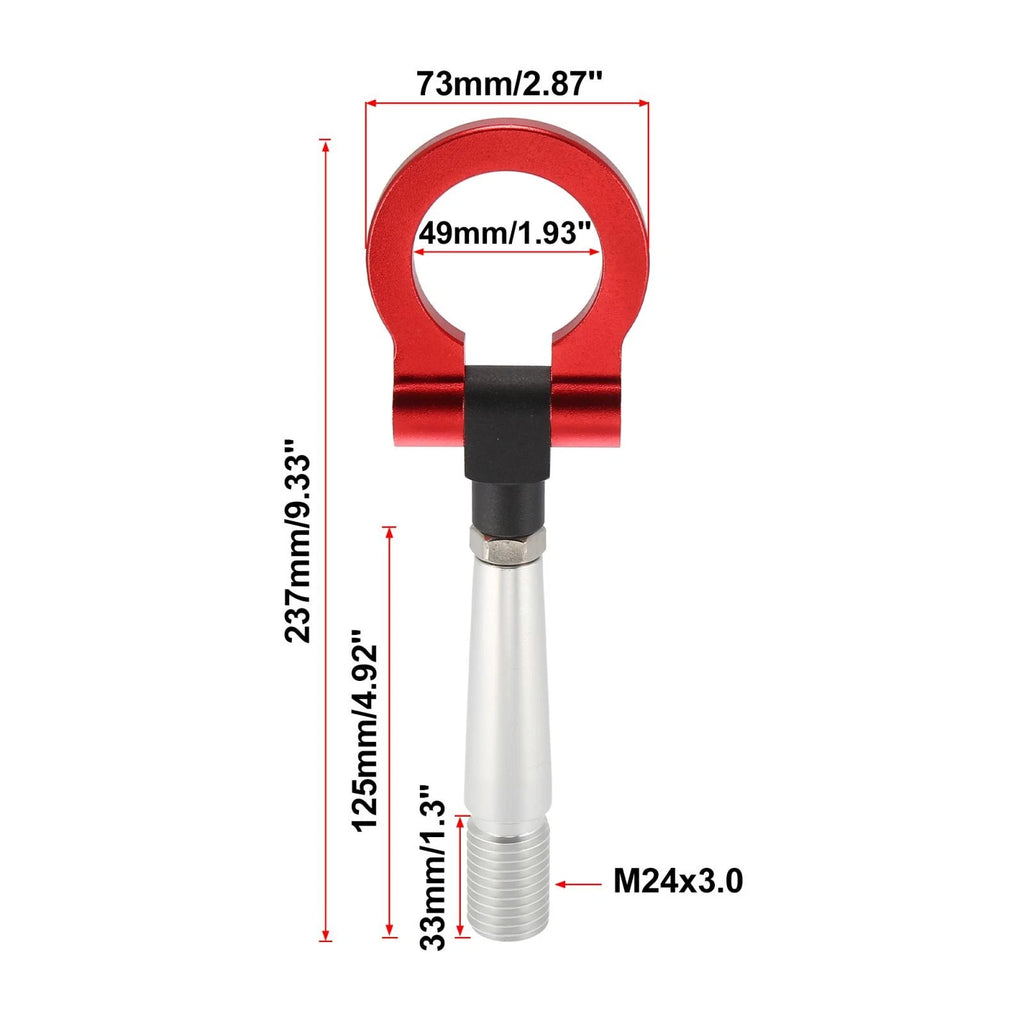 Tow Hook Screw On Round Ring for Mitsubishi Lancer EVO X (2008–2015)