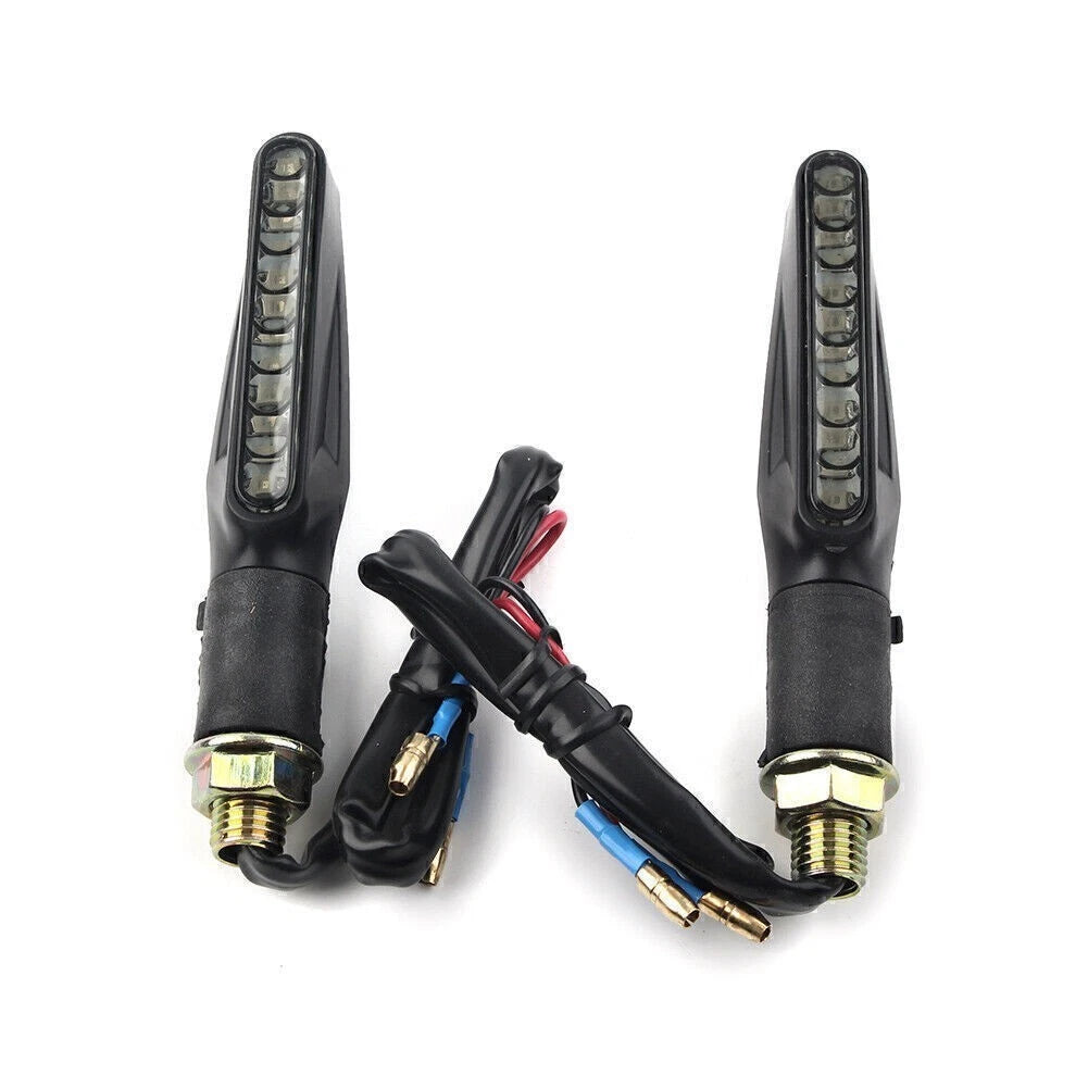 9X Amber LED Turn Signal Lights for Honda Yamaha Motorcycle Universal