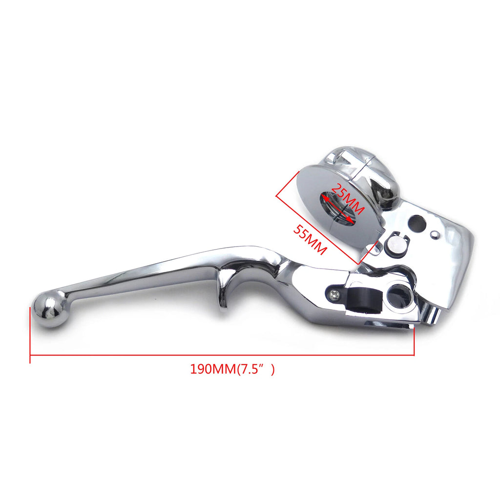 Chrome Clutch Lever Mount Bracket for Harley Softail Springer (1996–2006)
