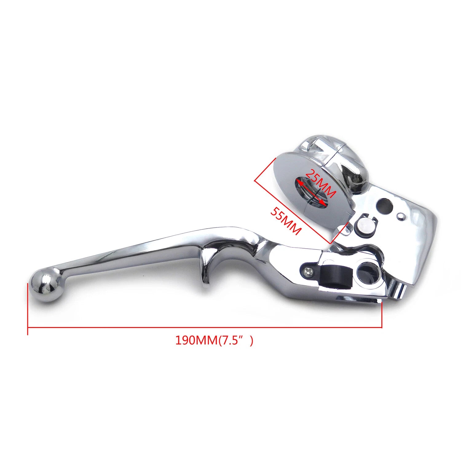 Chrome Clutch Lever Mount Bracket for Harley Softail Springer (1996–2006)