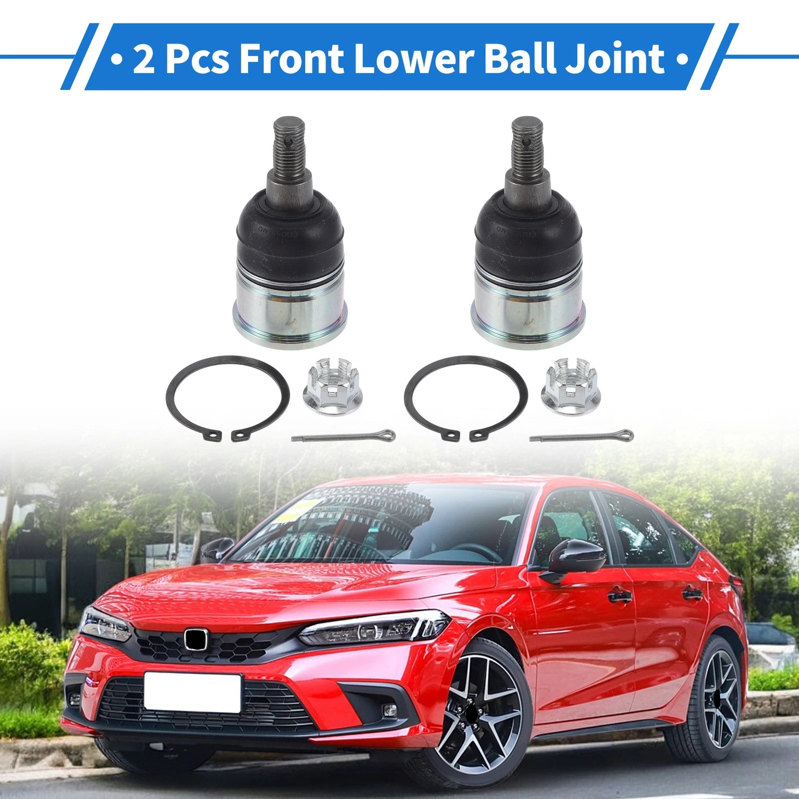 Front Lower Ball Joints Replacement Pair for Honda Acura (2008–2012)