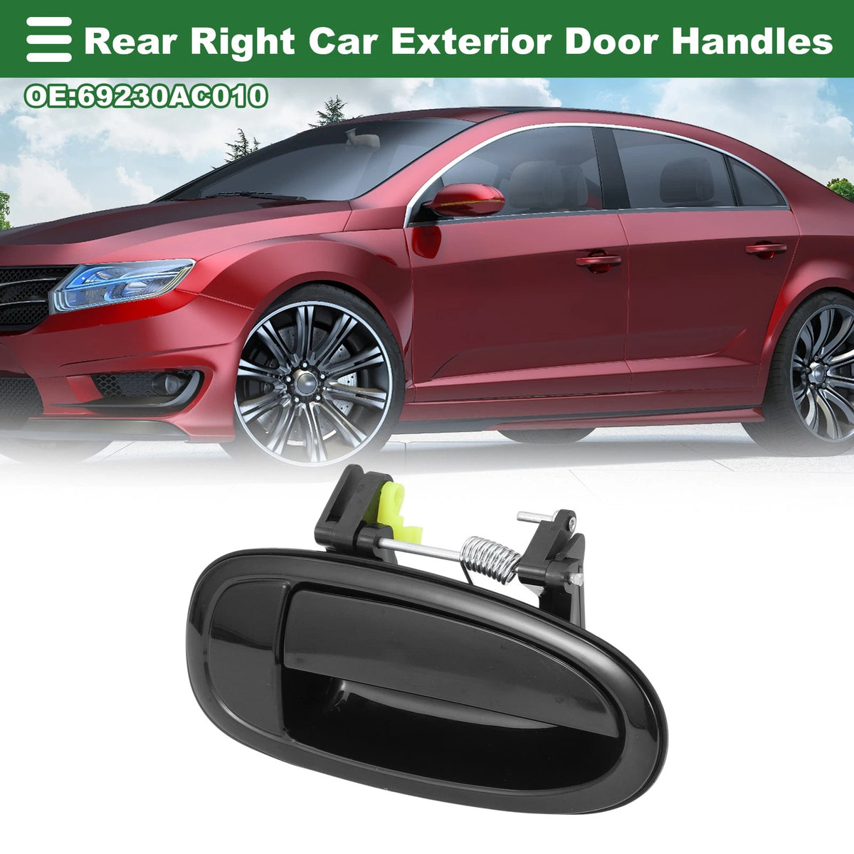 Rear Right Exterior Door Handle Replacement for Toyota Avalon (1995–1999)
