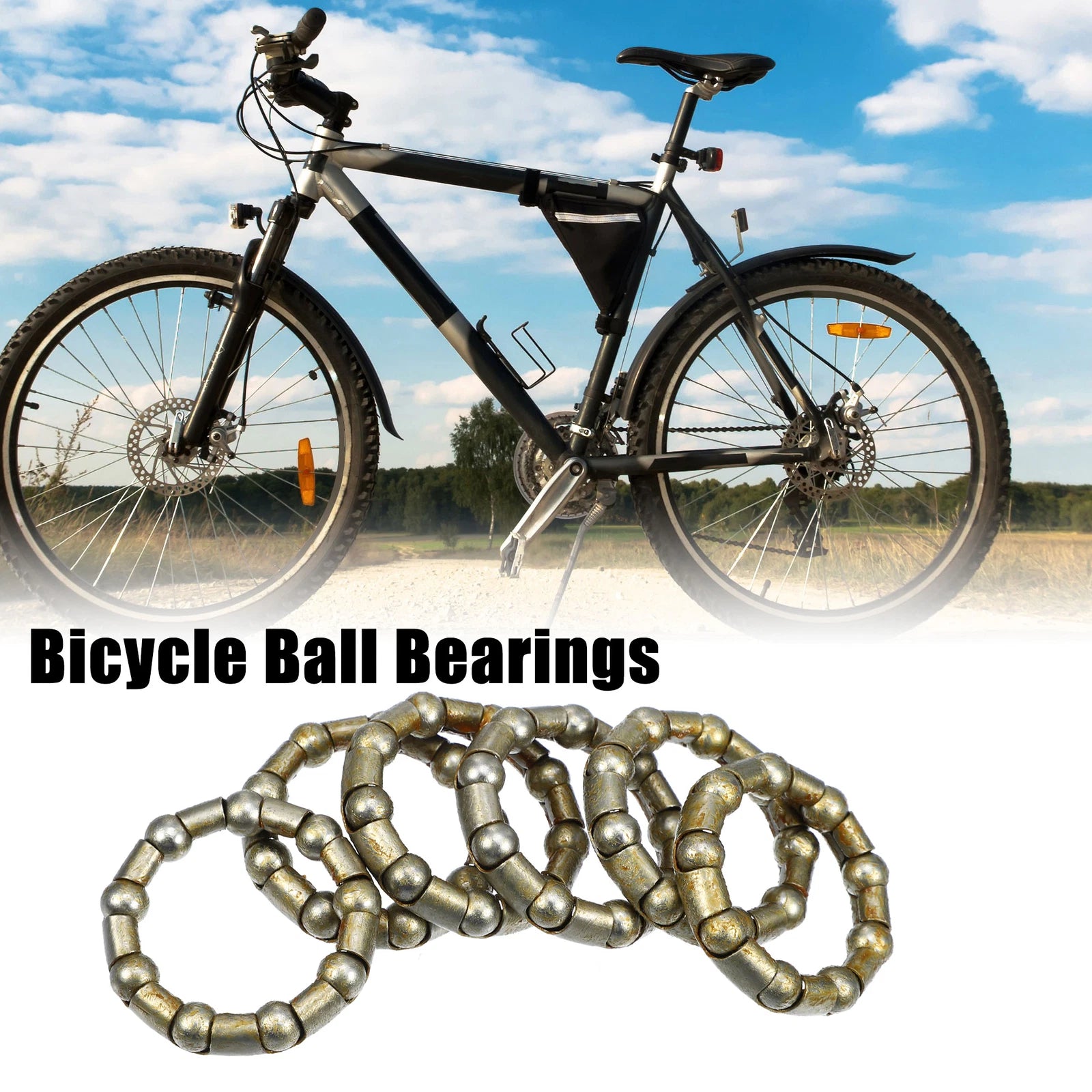 6 Pcs 8mm x 9 Ball Bearings for Bicycle