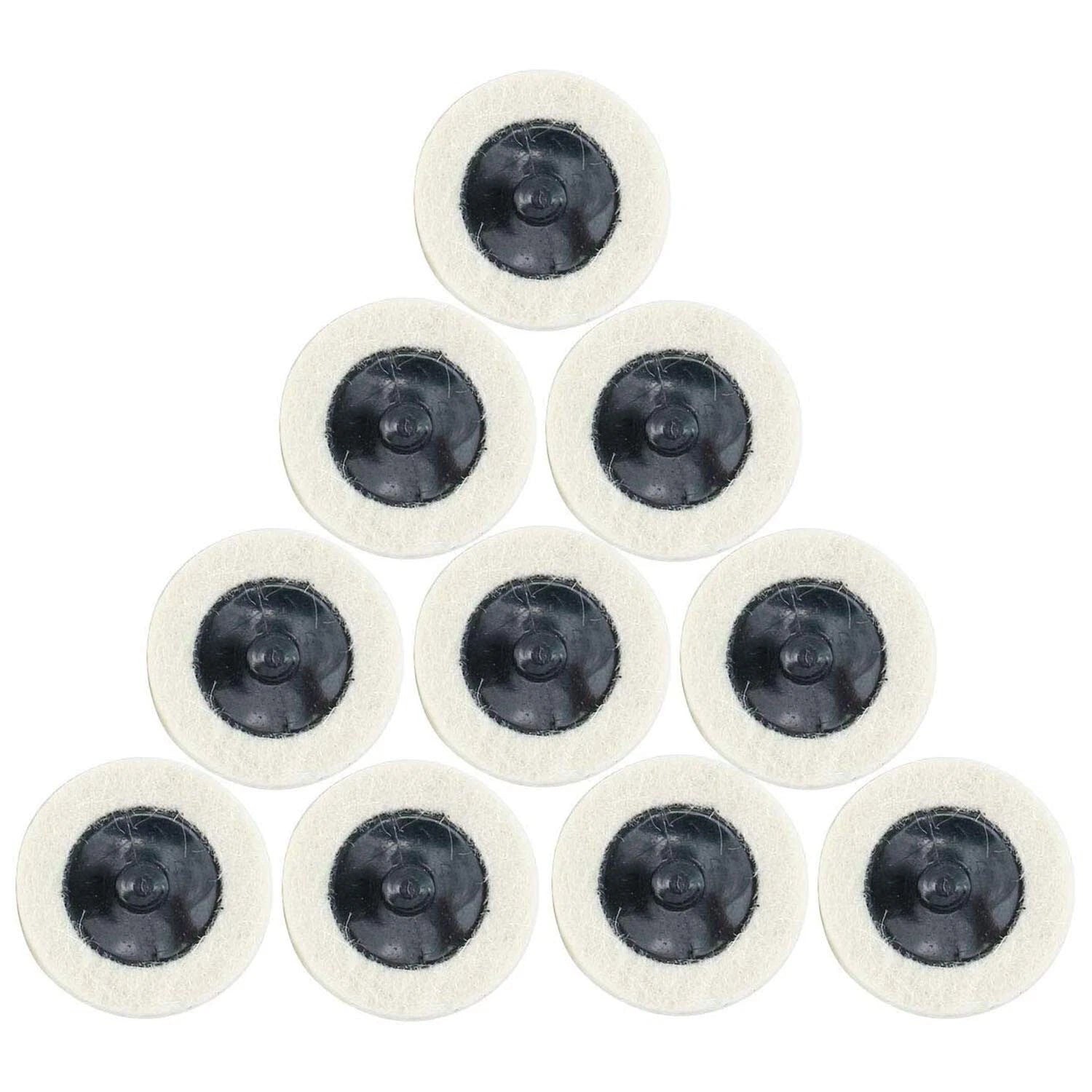10Pcs 2" Wool Polishing Buffing Pad Wheel for Automotive Detailing