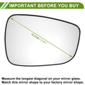 Right Side Mirror Glass Replacement for Hyundai Accent (2011–2017)