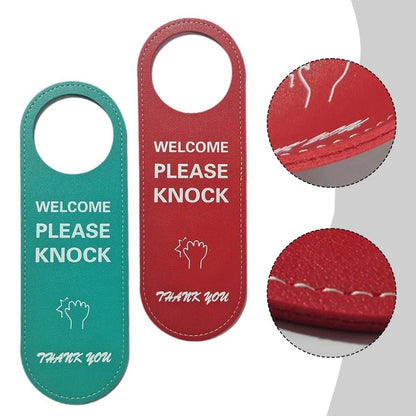 24CM Leather Do Not Disturb Office Sign