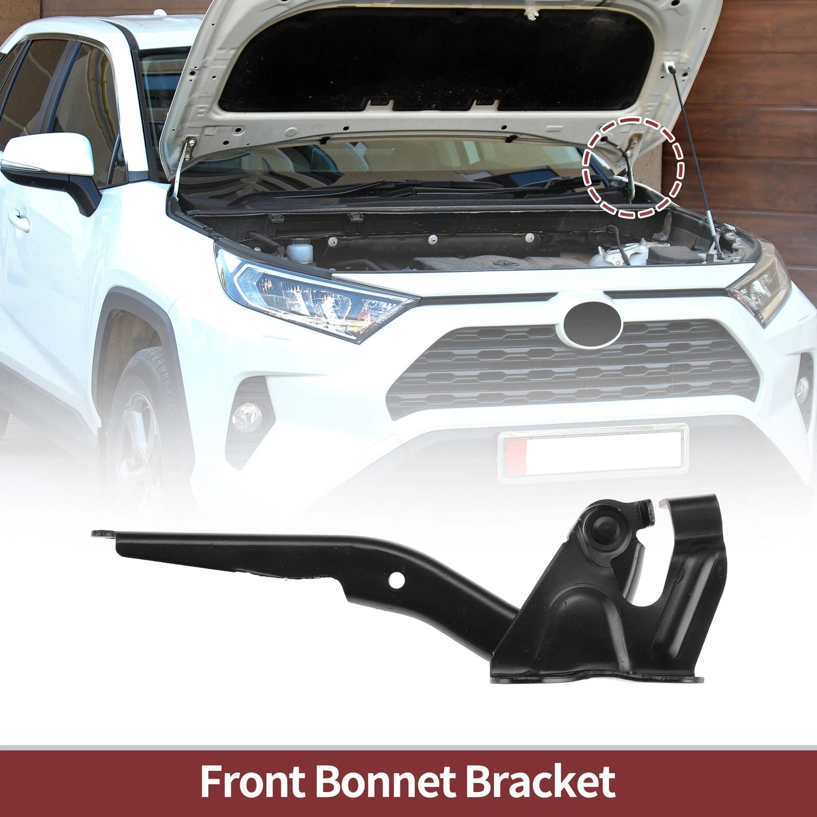 Hood Hinge for Toyota Corolla (2007–2014) Left Side, 1 pcs