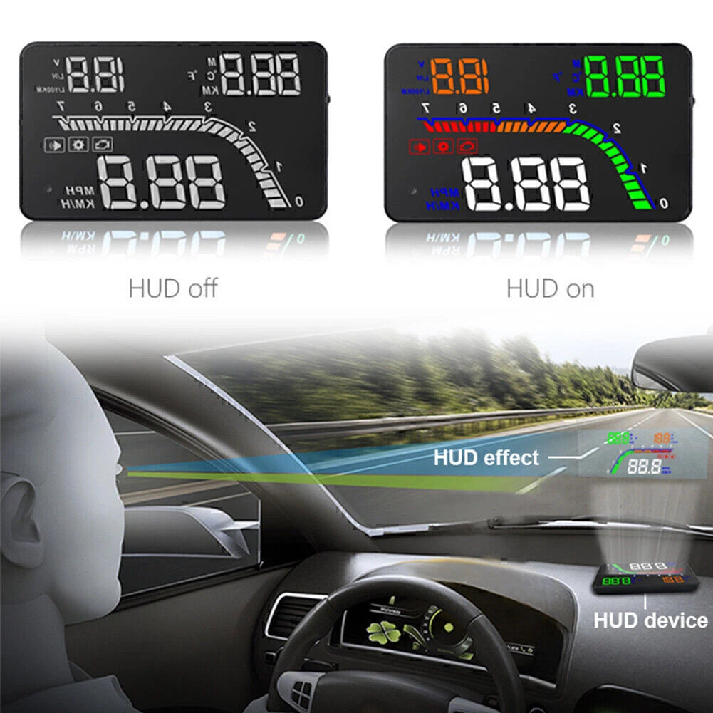 4 Inch HD Head Up Display Speedometer Projector for Universal Vehicles