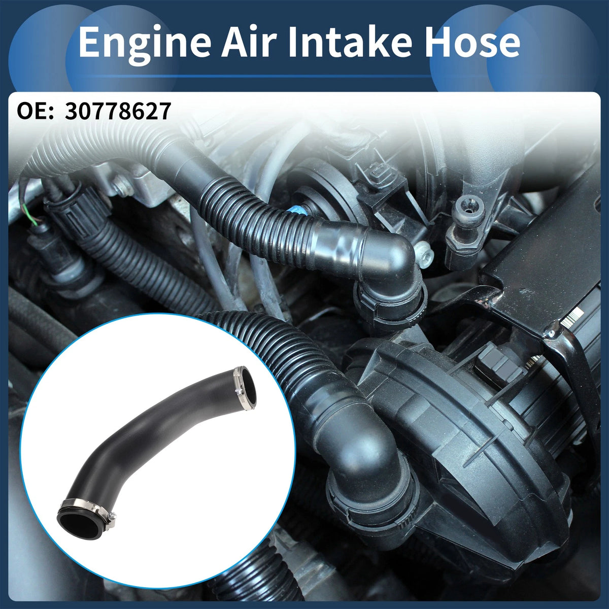 Set of 1 Engine Air Intake Hose for Volvo S60 I (2000–2010) No. 30778627