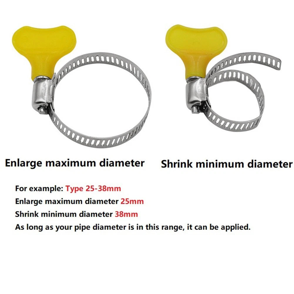 Hose Clamp Pipe Clip for - Adjustable, Corrosion-resistant