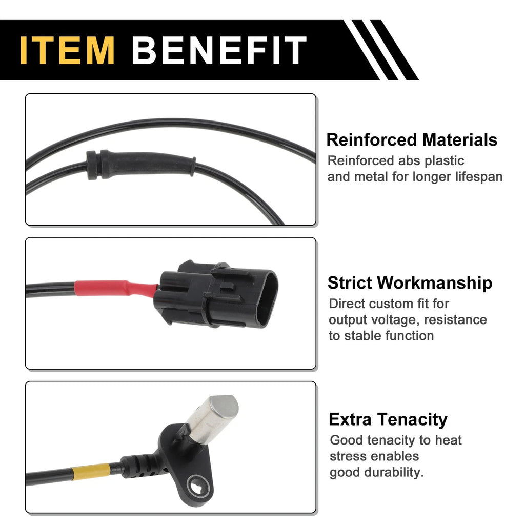 ABS Wheel Speed Sensor Front Left Replacement for Hyundai H-1 (2011–2017)