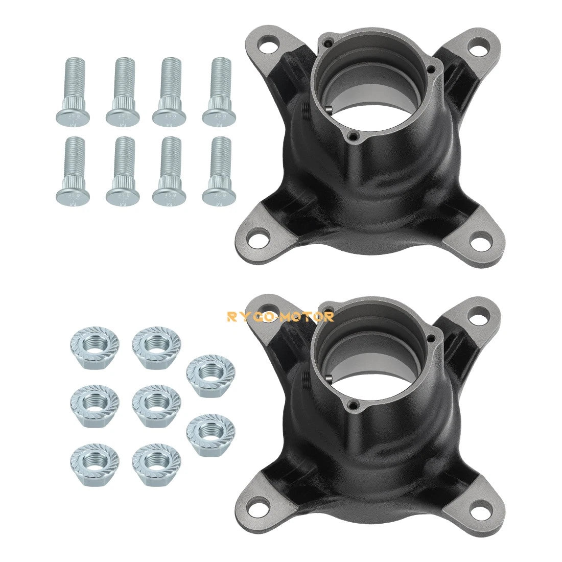 2X Front Wheel Hubs w/Studs for Polaris Magnum 500, 425, 325, Scrambler 400, 500