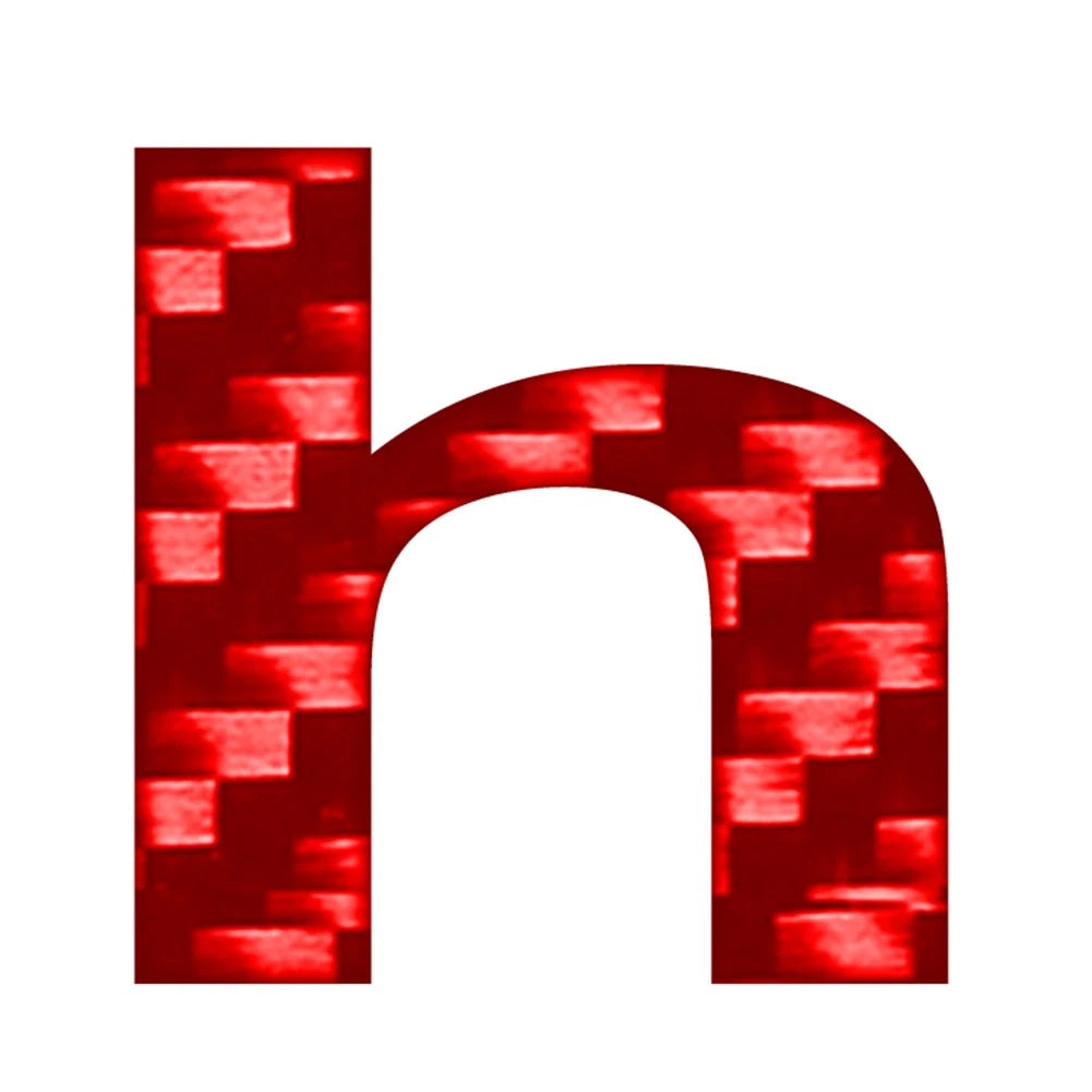 Red Lowercase Alphabet Letter Decals for Door Wall Window Badge