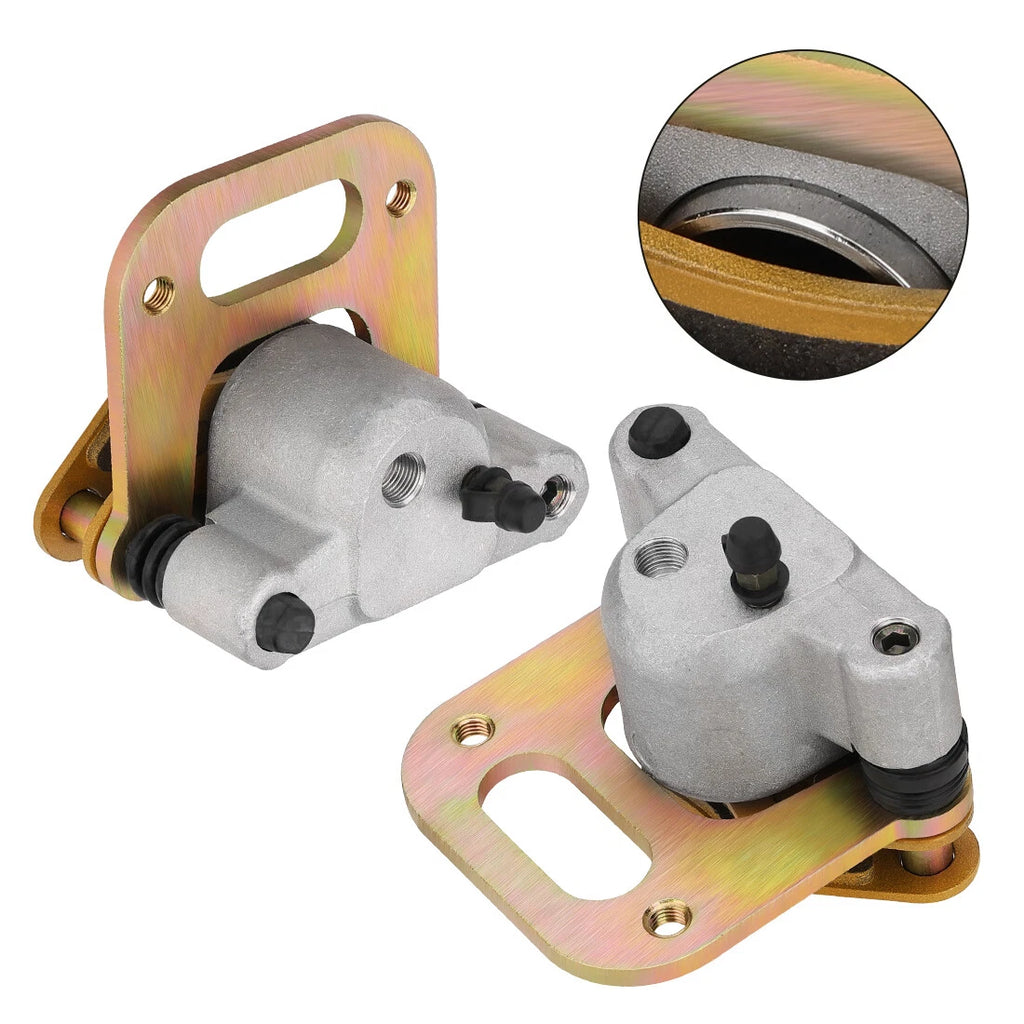 Front Left & Right Brake Calipers w/Pads for Polaris Sportsman 400 4x4 (1993–1997)