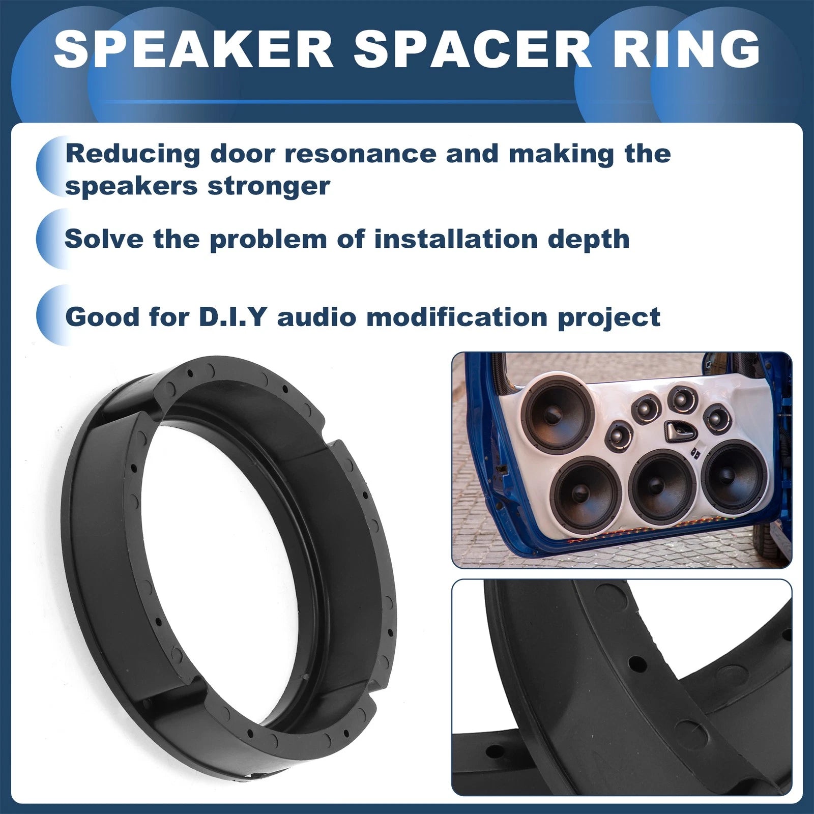 Tweeter Speaker Spacer Ring Adapter for Volkswagen Golf MK7 (2015–2020)