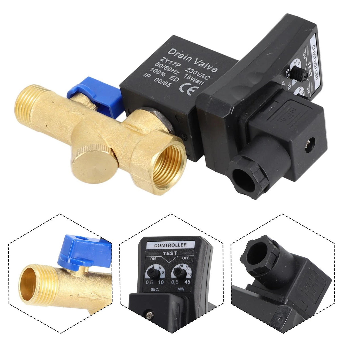 2 Way Electronic Gas Tank Drain Valve for Efficient Drainage (AC220V)