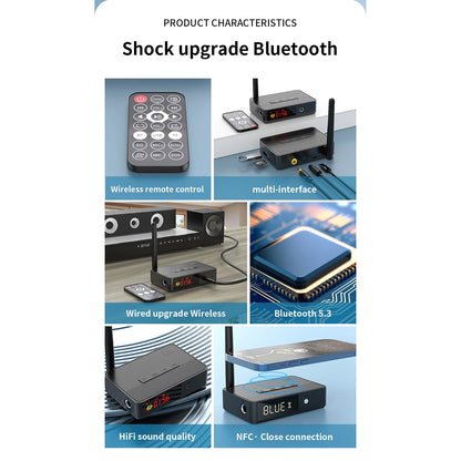 Wireless NFC Bluetooth 5.3 Audio Receiver for Universal Vehicles