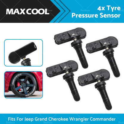 4X TPMS Tyre Pressure Sensor for Jeep Commander (2005–2015)